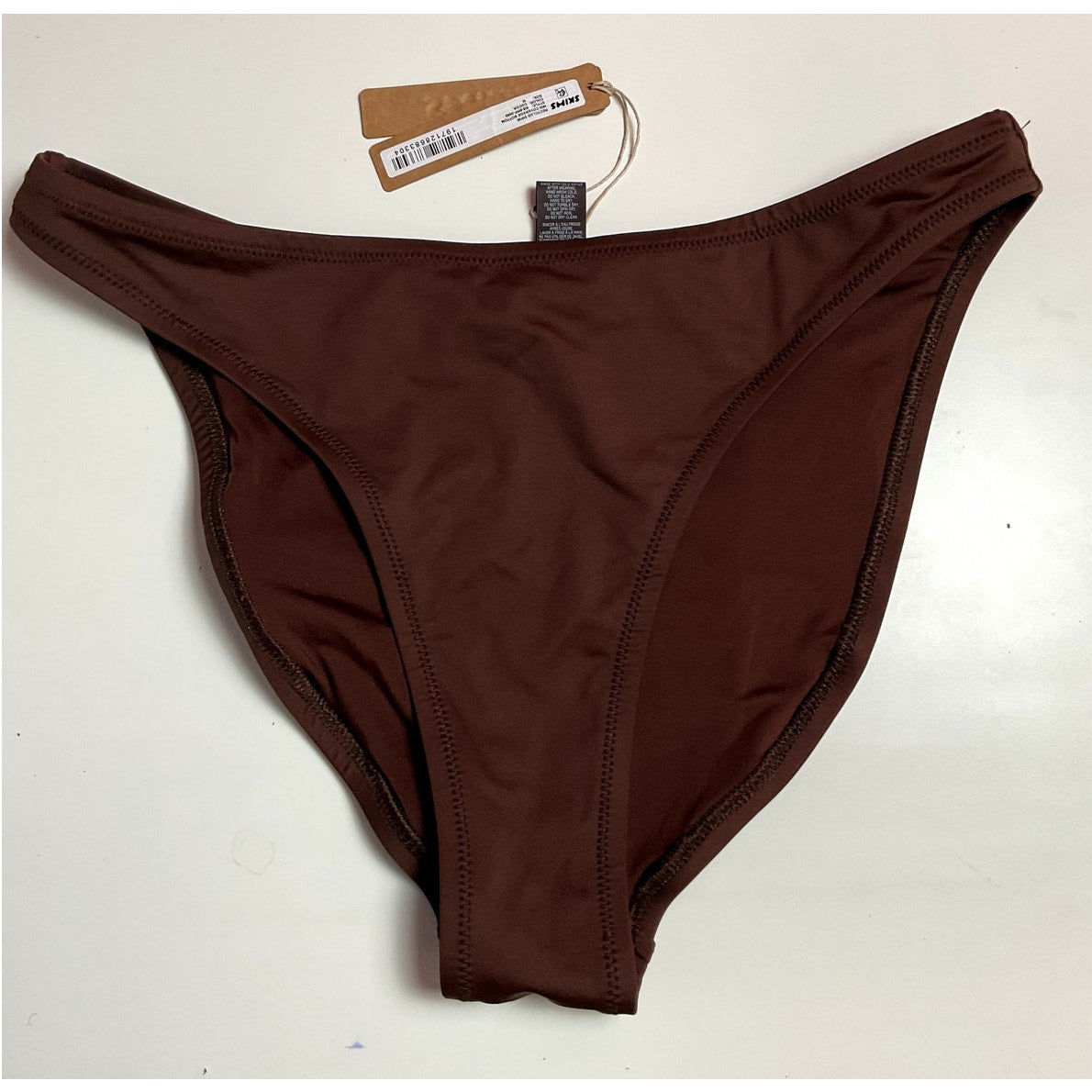 SKIMs Swim - SIGNATURE SWIM MID COVERAGE BOTTOM - COCOA - M- NWT