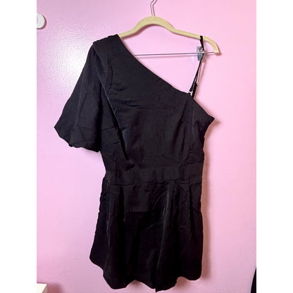 Women's One Shoulder Jumpsuit Romper Outfits - Black - Size XL - New - NWOT