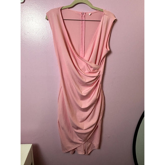 Women's Ruffle Mini Dress - Pink - Size L - New - NWOT