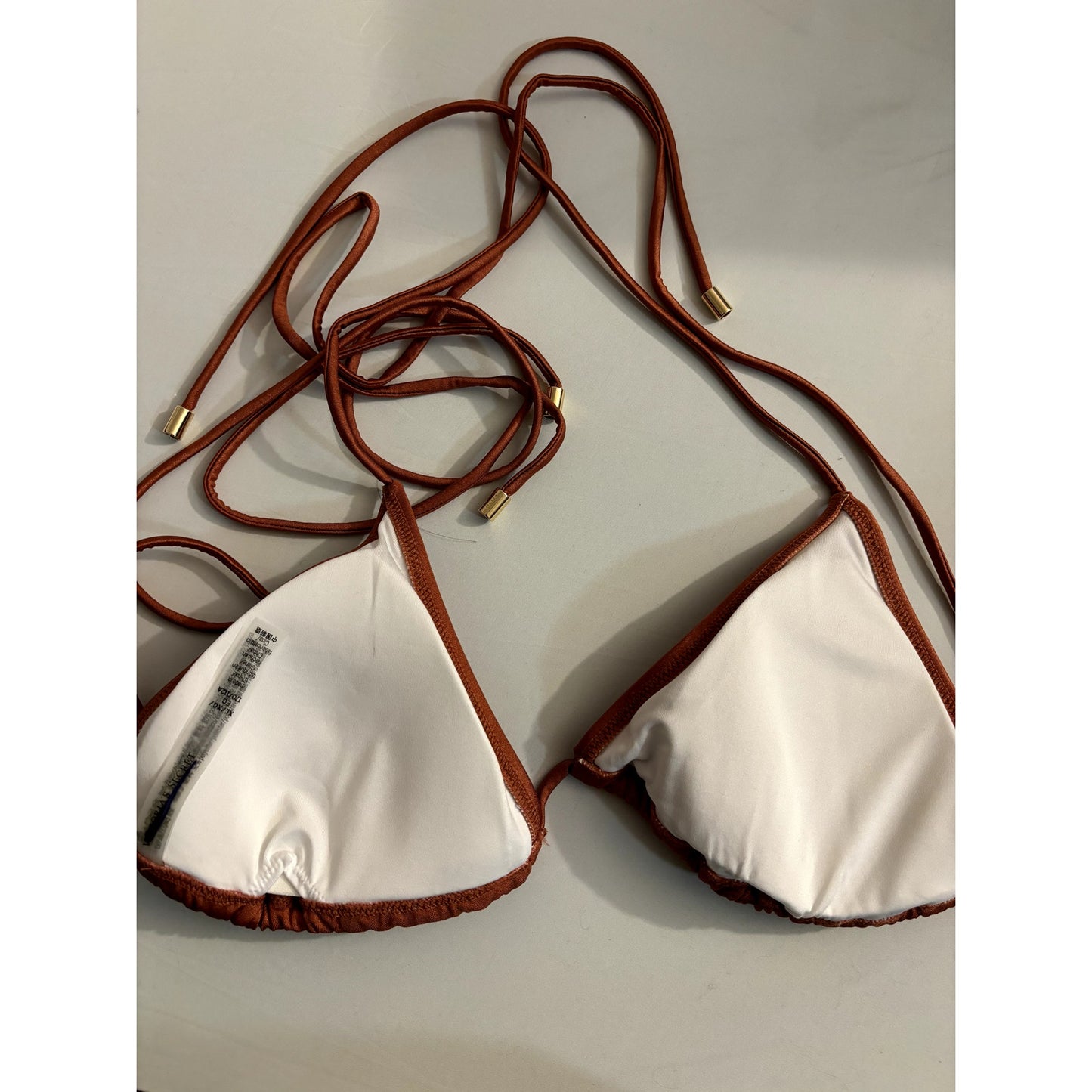 Victoria Secret Swim Bikini Top Brown - XL