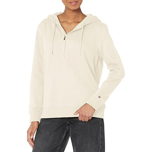 Tommy Hilfiger Women's Hoodie - Oatmeal - Size M - New Without Tags