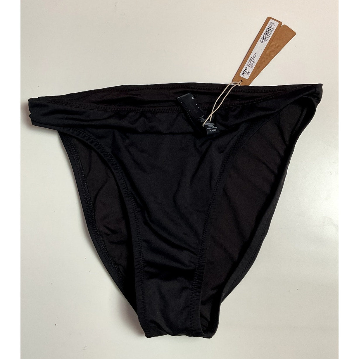 SKIMs Swim - SIGNATURE SWIM HIGH LEG BIKINI BOTTOM - S - ONYX - NWT